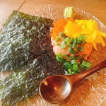 ネギトロの塩ユッケwith韓国海苔