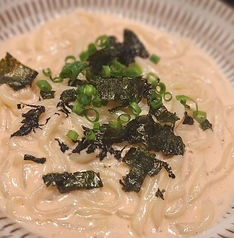 明太クリームうどん