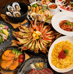 Crab Shrimp and Oyster クラブ シュリンプ アンド オイスターのコース写真