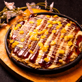 料理メニュー写真 インスタ映え◎炎のお好み焼き