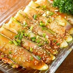 ゆで豚肉のにんにくソース