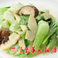青梗菜と椎茸、筍の炒め