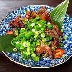 ゴマ油塩の鶏レバー焼き