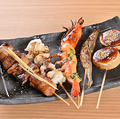 料理メニュー写真&nbsp;名物！魚ノ介串焼き 5種盛り