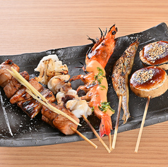 名物!魚ノ介串焼き 5種盛り