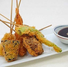 京野菜入り串カツ盛り合せ(7串)