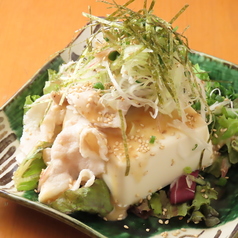 豚しゃぶと豆富の胡麻サラダ