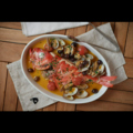 料理メニュー写真 アサリとプチトマトのアクアパッツァ