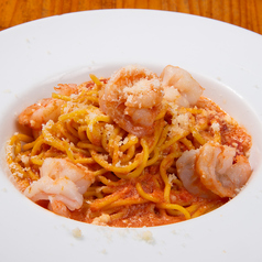 海老のアメリケーヌ・トマトクリームパスタ