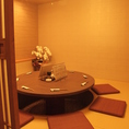 円卓の個室は、特別な時間を過ごすのに…