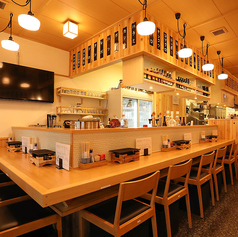 おひとり様でもOK！雰囲気抜群のカウンター席。