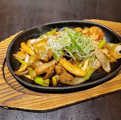 馬ホルモン鉄板焼き