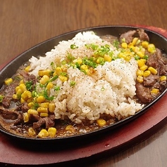 牛ハラミの鉄板焼きご飯