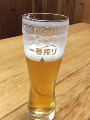 美味しい生ビール、刺身、 揚げ物、焼物とどうぞ