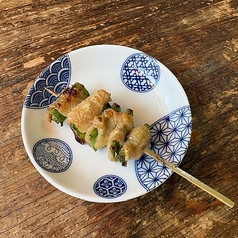 青ネギ鶏皮巻
