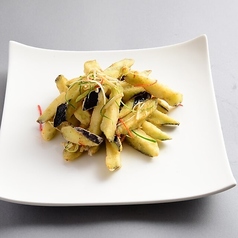 茄子の塩山椒炒め