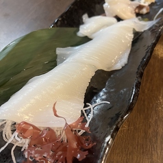 函館産 生真イカの刺身