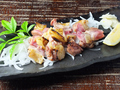 料理メニュー写真&nbsp;地鶏のたたき [親・若]
