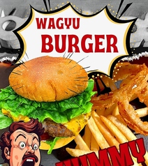 和牛ダブルチーズバーガー（白老牛)