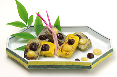 京生麩の二色田楽焼き
