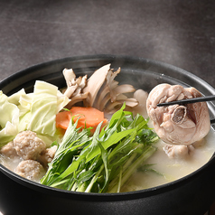 【国産鶏の旨みが染み渡る！贅沢プラン】Cしゃもじ飲み放題付「博多水炊き」プラン 全9品 6,500円(税込)の写真