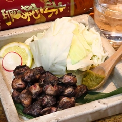 砂ずりの炭火焼