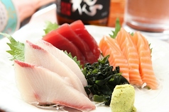 鮮魚のお刺身3点盛り