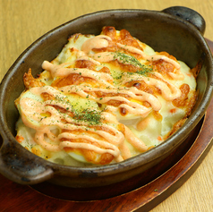 北海道ポテサラの明太チーズ焼き