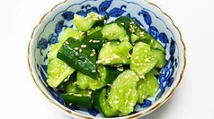 タタキ胡瓜胡麻塩