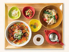 うなぎご飯 ひつまむしstyleと鶏と野菜のみぞれ和え