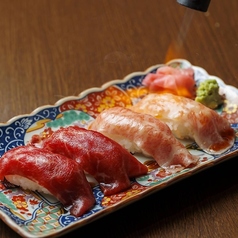 <厳選>炙り肉寿司４カン