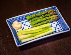 アスパラ炭火焼き