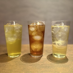 ウーロンハイ、緑茶ハイ、ジャスミンハイ