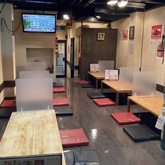 掘りごたつの店内は4名・8名席などのお席ご用意◎最大45名迄OK★