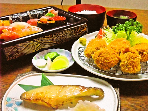 お年寄りから子供まで、豊富なメニューが楽しめる。銚子の地魚が美味しいお店。