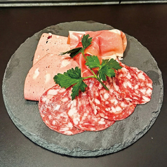 ハム盛り合わせ3種