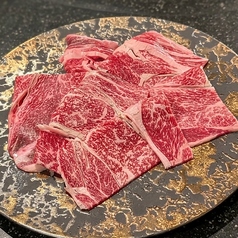 和牛肩ロースの焼きしゃぶ