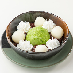 抹茶クリームぜんざい