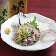 水槽から直行！鮮度抜群の活アジ