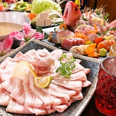 アグー豚のしゃぶしゃぶ×ステーキ ちゅらちゅら那覇国際通り店のコース写真
