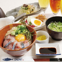 胡麻さば丼夜定食