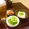 生ビール+一品セット（冷奴・枝豆・トマト・もろみきゅうり）