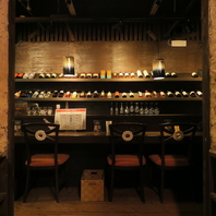 気軽に立ち寄れるカウンター席で、特別なひとときを