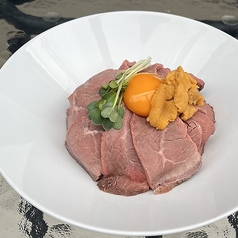 雲丹ローストビーフ丼