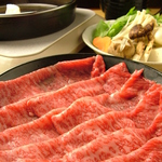 まずは名物となった三田牛のすき焼をわた半流の食べ方でご紹介！
