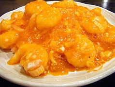 芝エビのチリソース煮