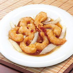 海老の辛子炒め