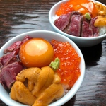 絶品！ウニ、イクラ、和牛イチボ肉の豪華玉子かけご飯