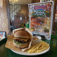 ジャークチキンバーガー セット(フライドポテト付)
