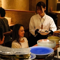 おもてなしにもこだわり。